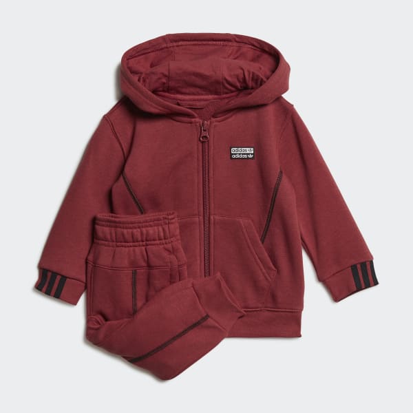 red adidas zip up jacket
