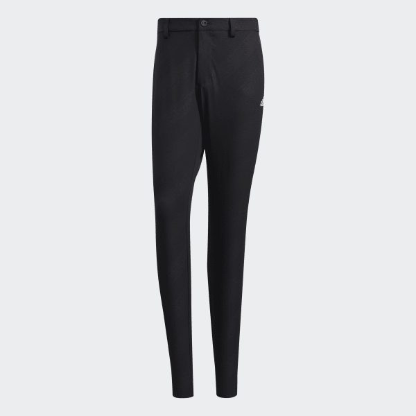 Black Debossed Pants
