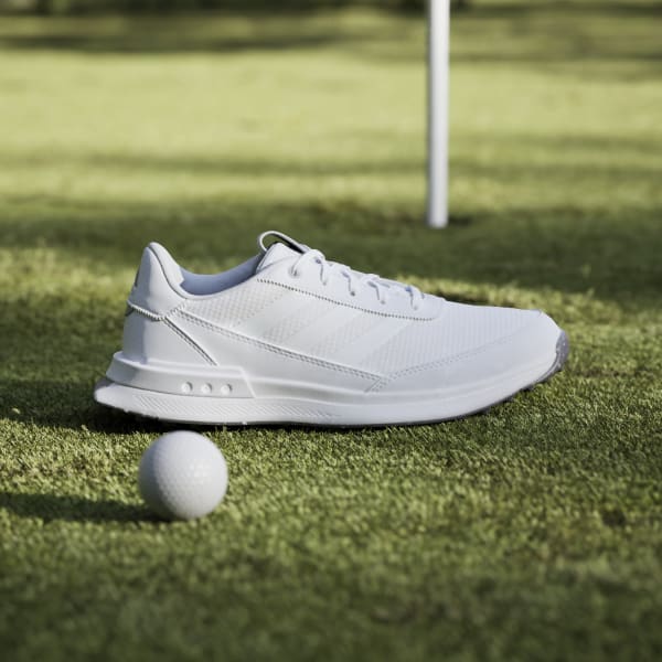 ADIDAS GOLF アディダスゴルフ IF0299 シューズ S2G SL  ホワイト系 27 [240101416776] ゴルフウェア メンズ ストスト adidas S2G Spikeless Leather 24 Golf Shoes - White | Free