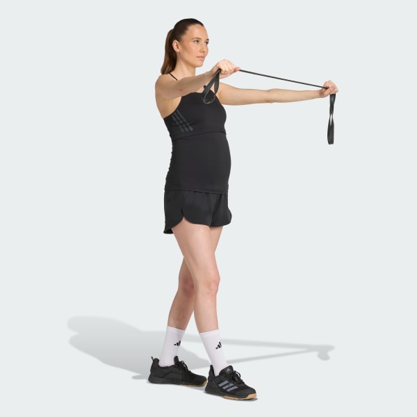 Negro Pantalón corto Pacer Woven Stretch Training (Premamá)