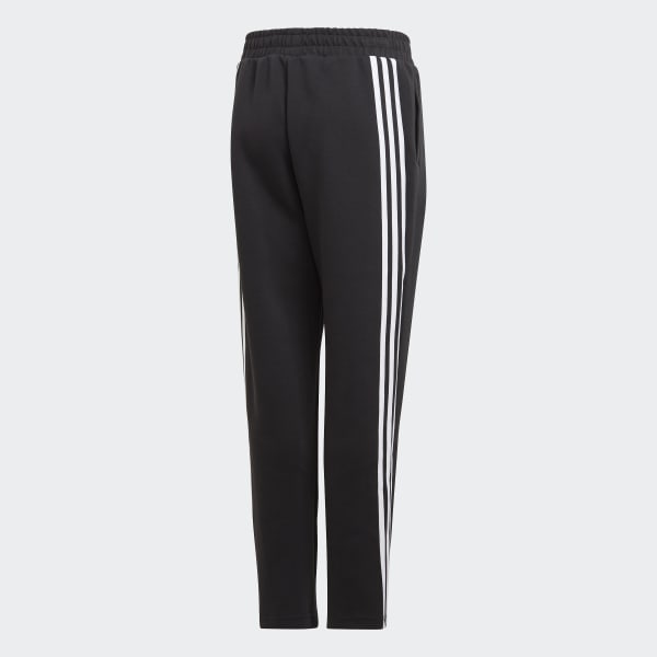 black and white striped adidas pants