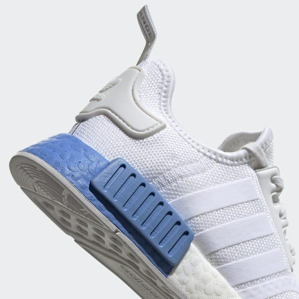 adidas nmd r1 womens white and blue