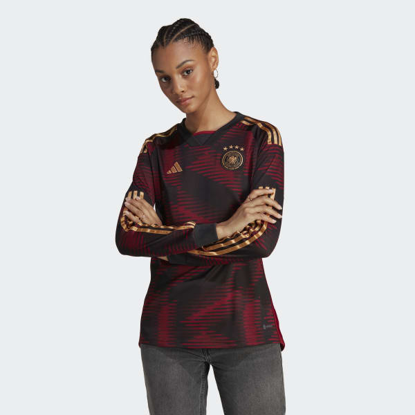 Zwart Duitsland 22 Uitshirt met Lange Mouwen ZR782