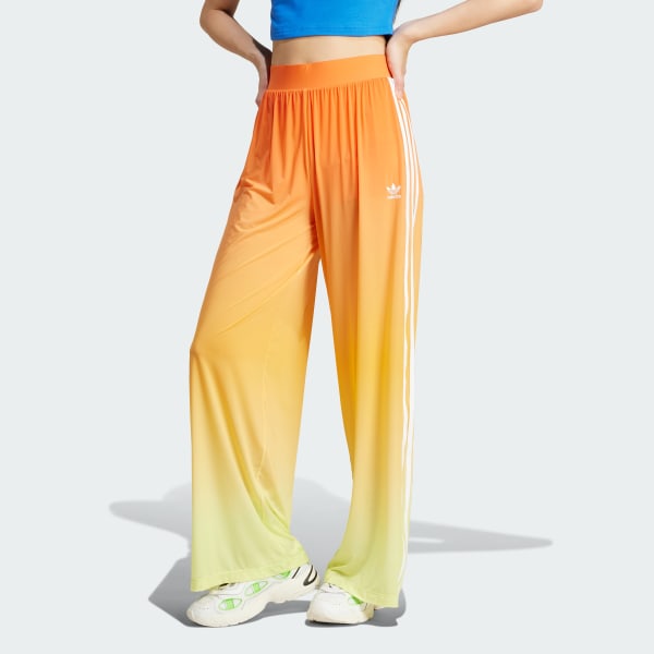 Wide Leg CalÃ§a Amarela Adidas Calça Feminina Firebird Amarelo