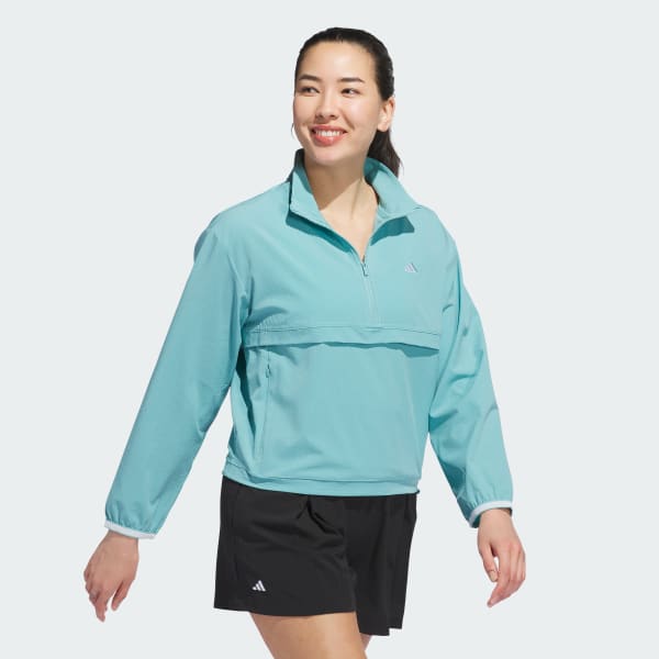 Turquoise Go-to Quarter-Zip Jacket