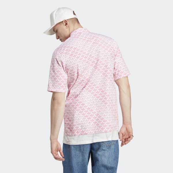 adidas Graphics Monogram Allover Print Shirt - Pink | Free