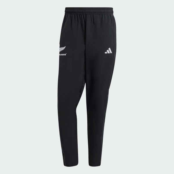 adidas All Blacks Rugby Track Tracksuit Bottoms Black adidas UK