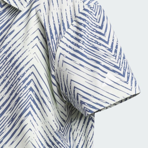 Green Herringbone Scripted Polo Shirt Kids