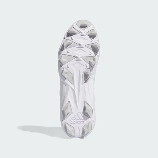 Wit Adizero Instinct Molded Softbalschoenen met Spikes