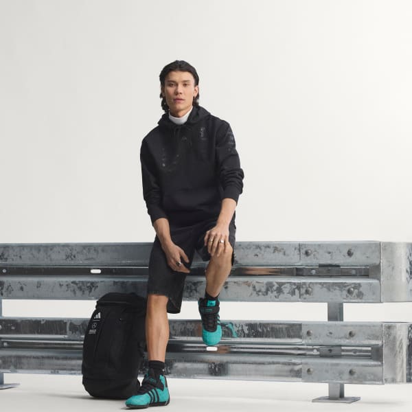 สีดำ เสื้อฮู้ด Mercedes - AMG Petronas Formula 1 Team Night Driver สำหรับผู้ชาย