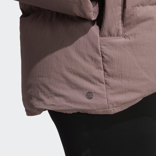 Lila Big Baffle Daunenjacke