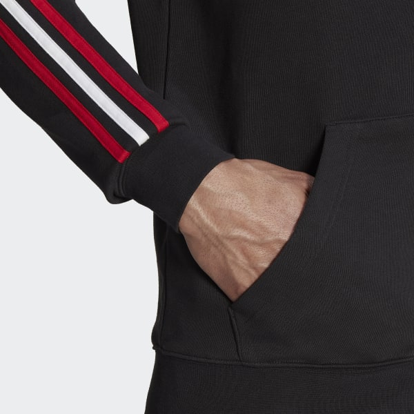 Preto Casaco com Capuz 3-Stripes do Manchester United