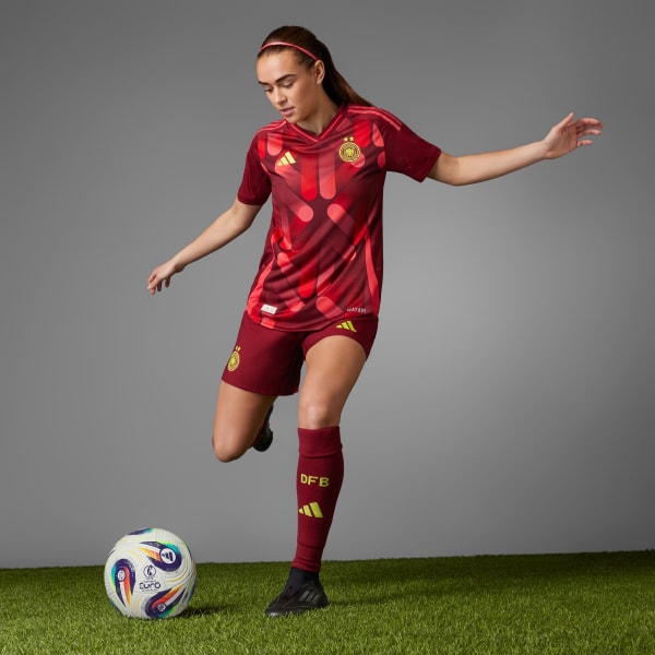 Burgundy Germany 25 (Women's Team) Authentic udebaneshorts