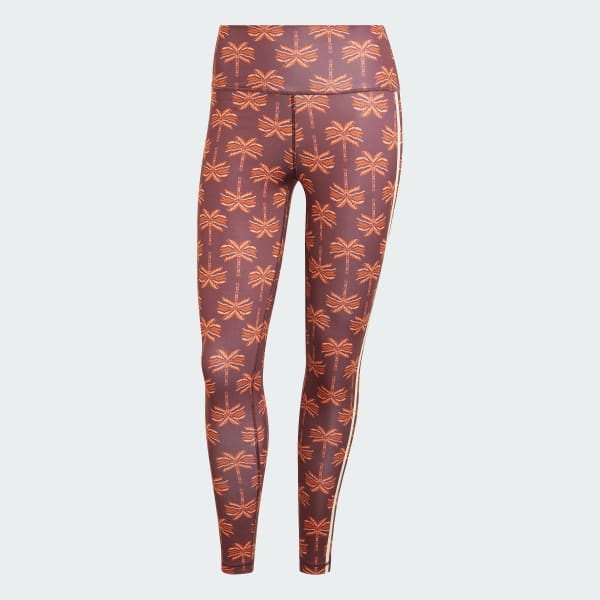 Brun adidas x FARM Rio 7/8 Tights