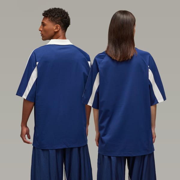 สีน้ำเงิน เสื้อยืด Y-3 Cut Line