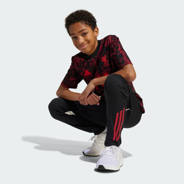 adidas Liverpool FC 25/26 Pre-Match Jersey Kids - Black | Free