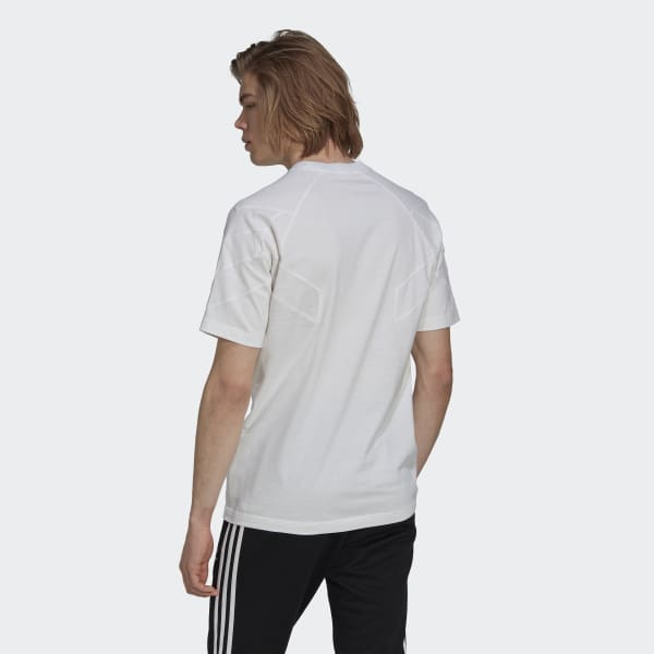 Branco T-shirt adidas Rekive