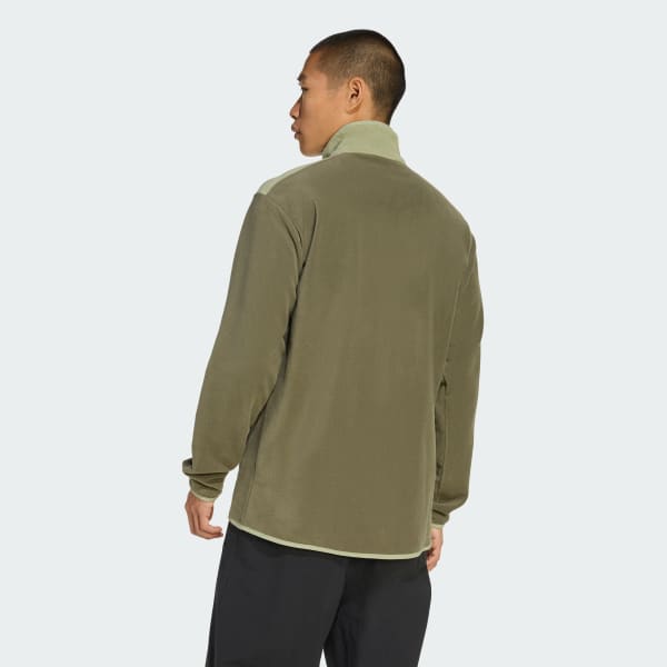 Verde Chaqueta Terrex Multi Algodón Perchado con Cierre Frontal