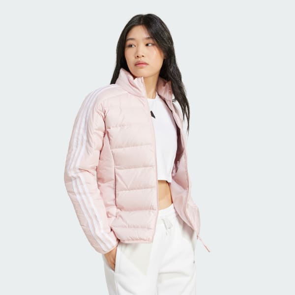 Pink Essentials Light Down Hooded Jacket