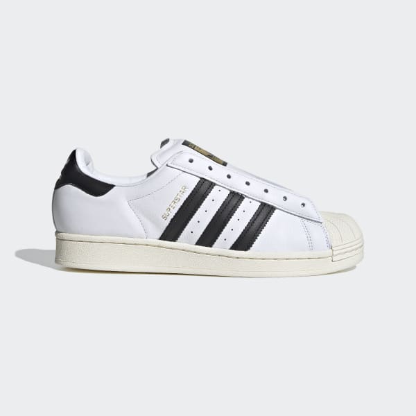 White Superstar Laceless Shoes KXL70