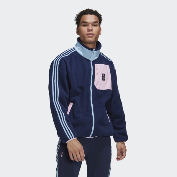 Blauw Arsenal Lifestyler Fleece Jack N3593