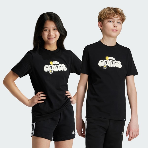 Svart Graphic T-Shirt Kids