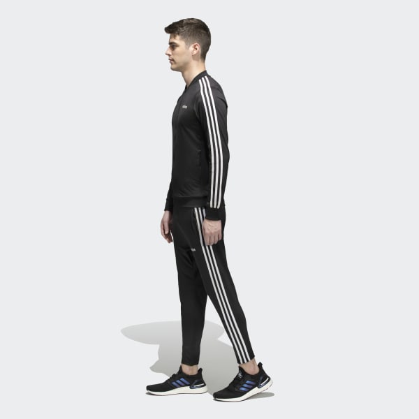 Adidas back 2 basics 3 stripes tracksuit mens hot sale