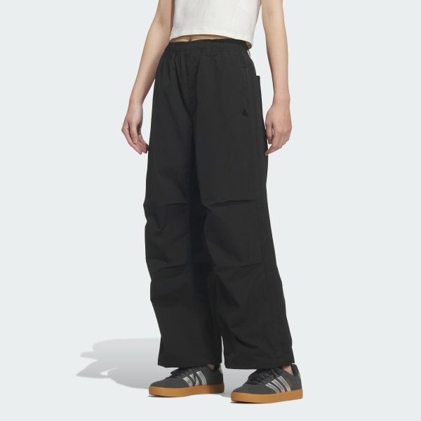 ブラック 軽パン 軽撥水パラシュートパンツ