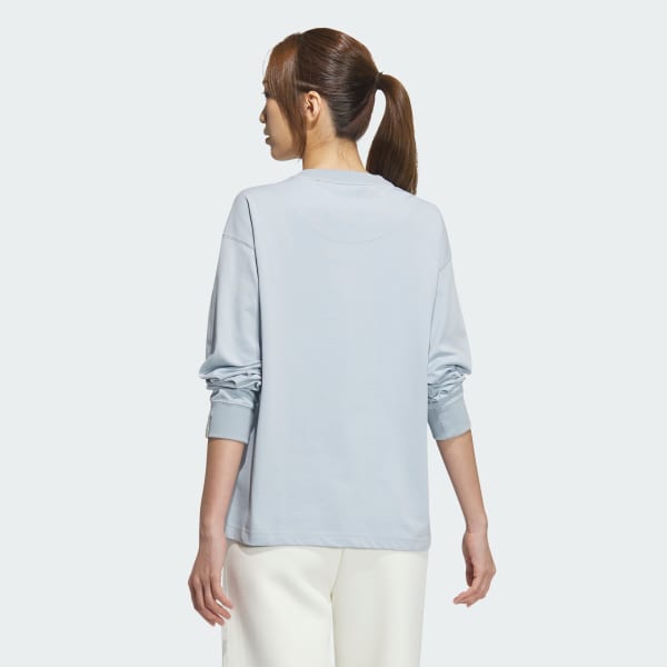 ブルー エッセンシャルズ プラス スモールロゴ 長袖Tシャツ