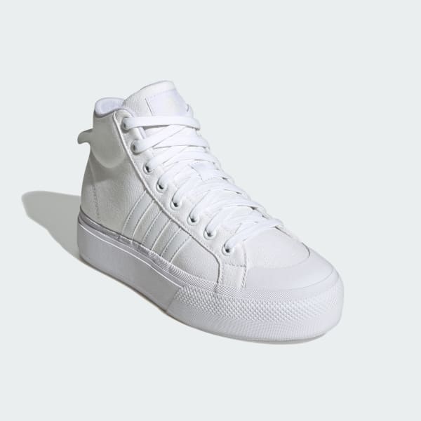 White Bravada 2.0 Platform Mid Shoes