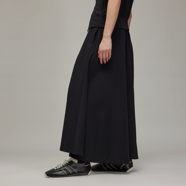 Schwarz Y-3 3-Streifen Track Rock