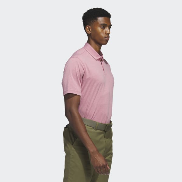 Adidas pink golf shirt on sale