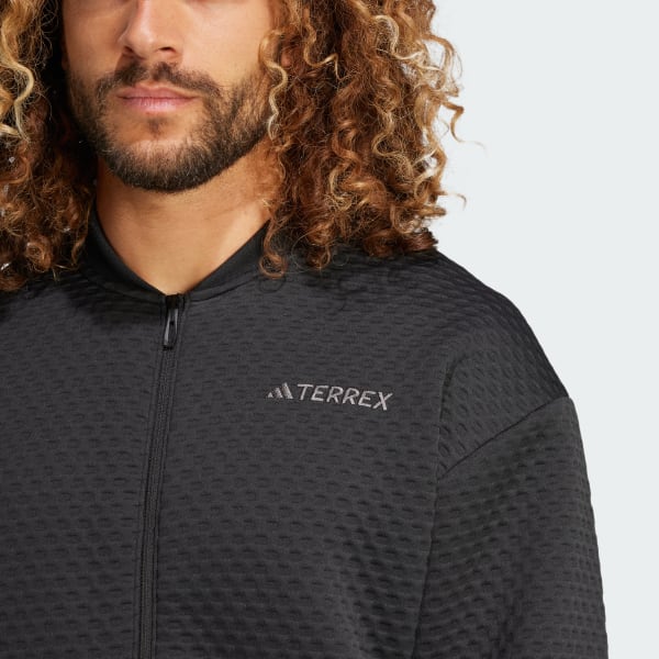 user_98c3d04a③ adidas Terrex Xploric Sweater Jacket - Black | Free Shipping with