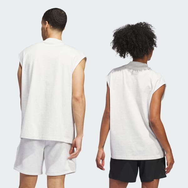 Gris Camiseta sin Mangas adidas Basketball (Unisex)