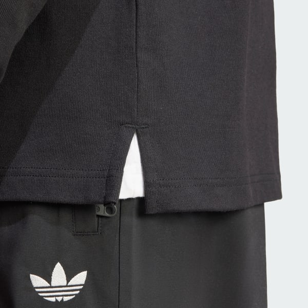 adidas Koszulka Adicolor Rugby Polo - Czerń | adidas Poland