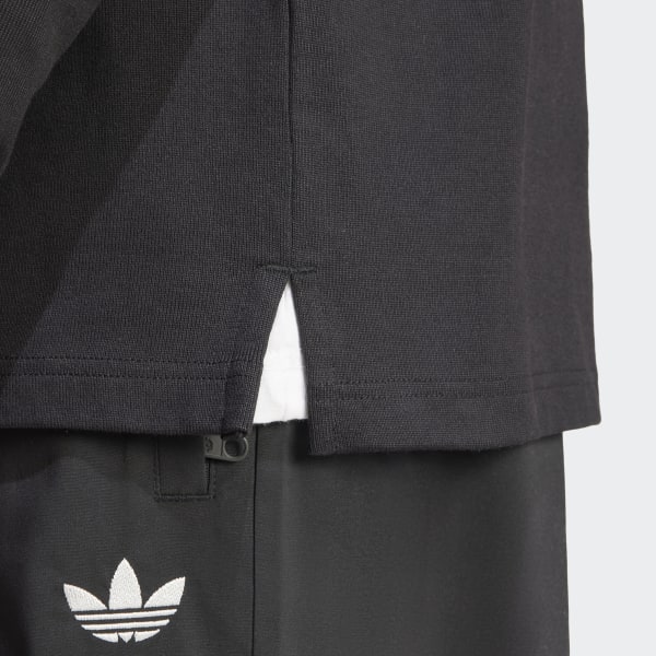 adidas Adicolor Rugby Polo Shirt - Black | Free Shipping