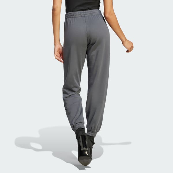 adidas Large Trefoil Cuff Sweatpants - Grey