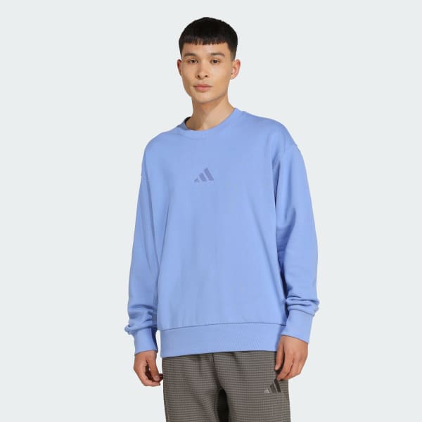 Azul Buzo ALL SZN Felpa Francesa Cuello Redondo