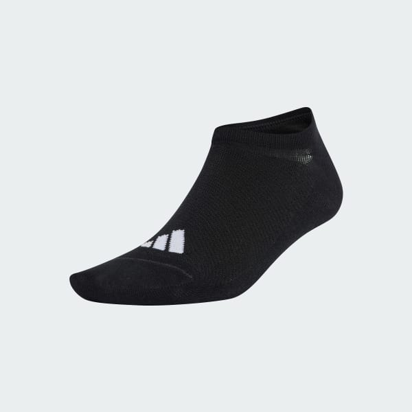Black Thin & Light Sportswear Mesh No-Show Socks 3 Pair Pack