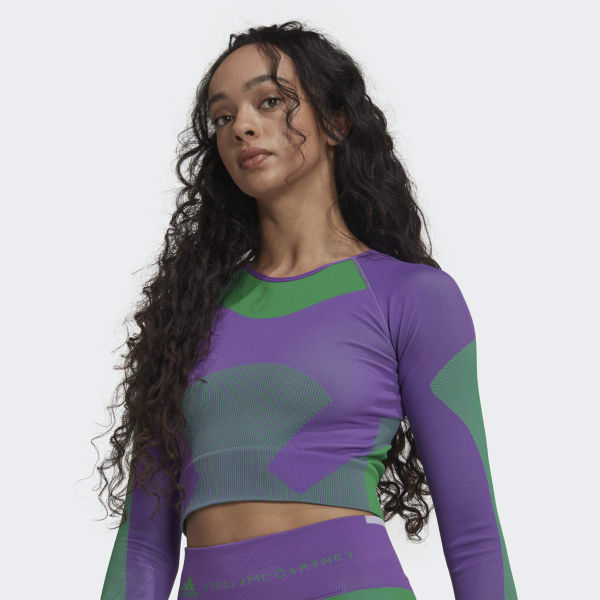 nachová Zkrácený top adidas by Stella McCartney TrueStrength Yoga C8658