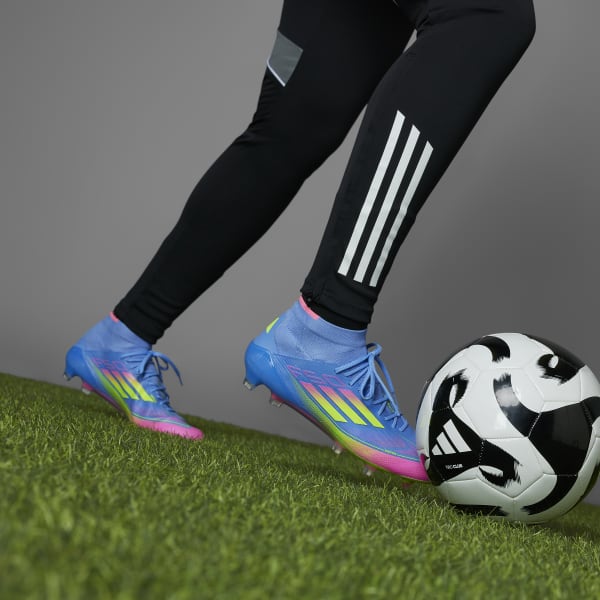 adidas F50 Elite Mid-Cut Firm Ground Cleats - Blue | Free