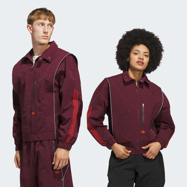 Burgundy Venice Wind Jacket