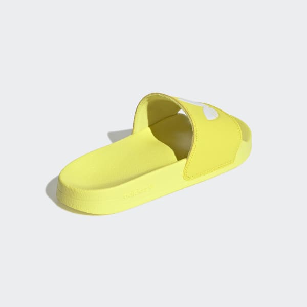 yellow adidas slides