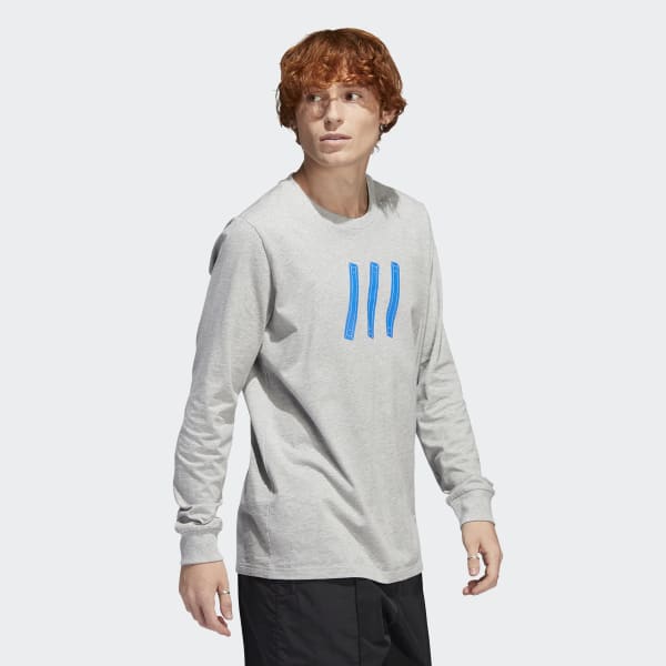 Grijs CUR3 LS TEE TG656