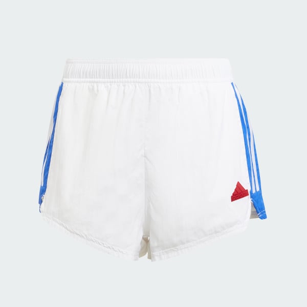 White Tiro Cut 3-Stripes Summer Shorts