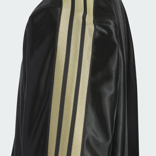 ブラック STADIUM GOLD ルーズフィット トリコット ウォームアップ ジャケット キッズ