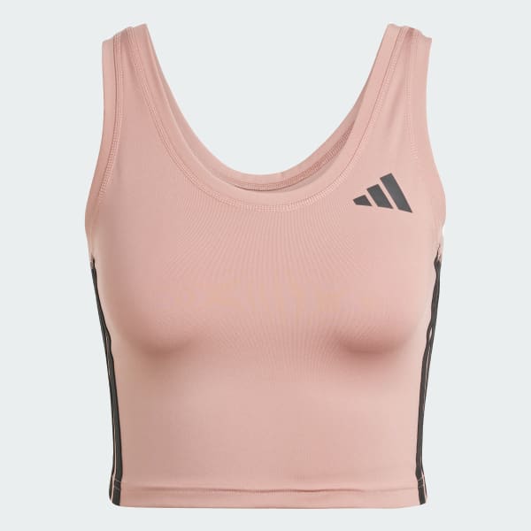 Rosa Train Essentials 3-Stripes Crop Tanktopp
