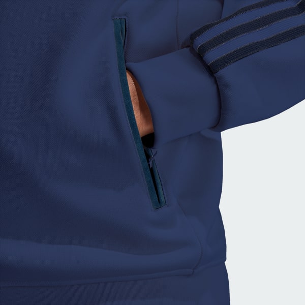 Navy adidas track top new arrivals