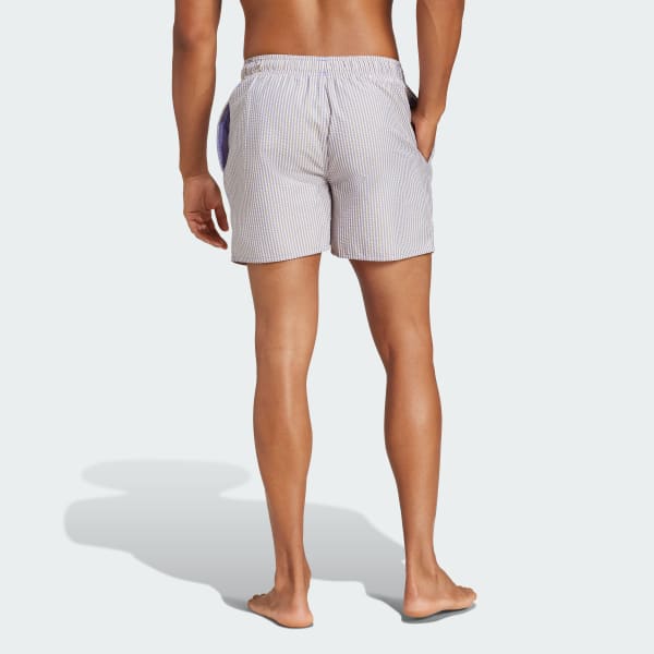 Μπλε Stripey Classics Swim Shorts Short Length