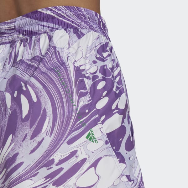Bialy adidas by Stella McCartney TruePurpose Printed Training Shorts P6507